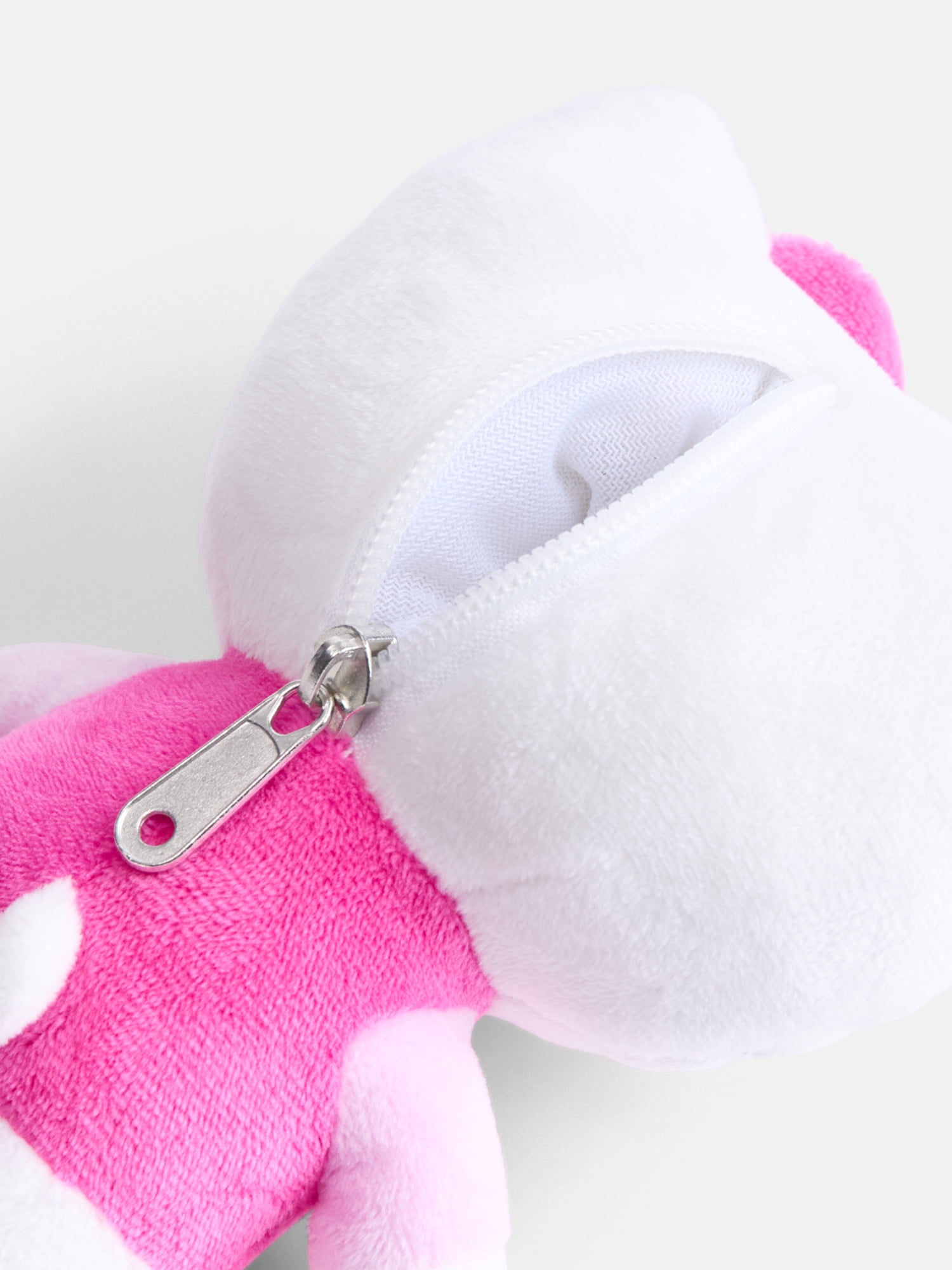 Hello Kitty Girls' Plush Bag Charm Pouch, Pink