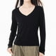 thumbnail image 3 of Blusa de manga larga,Blusa informal de cuello en V para mujer, manga larga, corte holgado, mezcla de poliéster y elastano, ideal para el hogar o la oficina, sopatenor, 3 of 7