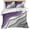 Purple, variant on 3 Piece Red Black Ombre Duvet Cover Set Queen Size,Microfiber Comforter/Quilt Cover with Corner Ties and 2 Pillowcases,Modern Geometric Abstract Aesthetics Cream Soft Bedding with Zipper Closure