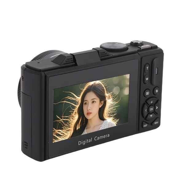 Cámara Digital de 5k para Fotografía, Cámaras de Vlogging de 75MP para YouTube, UHD Afcocus 18x zoom digital de 3 Pulgadas Pantalla de 3 Pulgadas, Compacto para YouTube Y
