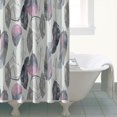 thumbnail image 4 of Pink and Grey Watercolor Feather Pattern Shower Curtain 72"x84" ,Bathroom Decorative Shower Curtains Set with 12 Hooks,Modern Waterproof Washable Shower Curtain, 4 of 6