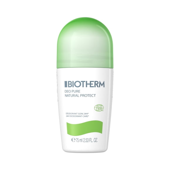 Biotherm Deo Pure Natural Protect Desodorante 24 horas cuidado Roll On para Unisex, 2.53 onzas