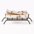 thumbnail image 5 of Noble House Conti Indoor Metal 27in. Fireplace Log Holder, Matte Black, 5 of 8