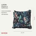 thumbnail image 2 of Cojin Diseño Botanico | Textura Delicada con Bordado Sedoso | 50x50 cm | Con Funda | Decoracion Hogar | Ideal para Sofá y Cama | Cojin de Algodón y Terciopelo | Cojines Decorativos Sala, 2 of 6