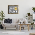 thumbnail image 2 of Stupell Industries My Kids Have Paws Pet Phrase Graphic Art Metallic Gold Floating Framed Canvas Print Wall Art, Design by K. Kaufman, 2 of 6