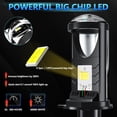 thumbnail image 2 of H4 LED Headlight Bulbs, 20000LM 60W Super Bright LED Headlights Conversion Kit 6000K White Light, 2 of 8