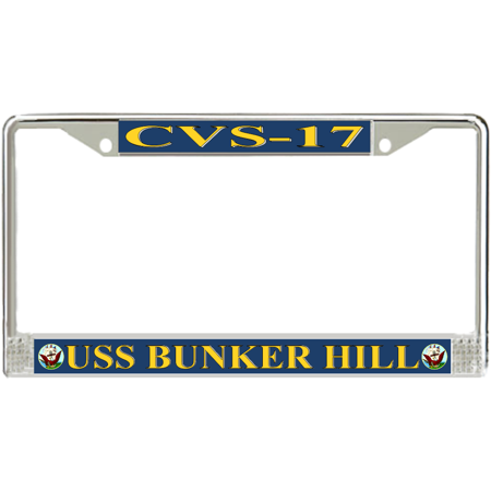 USS Bunker Hill CVS-17 License Plate Frame