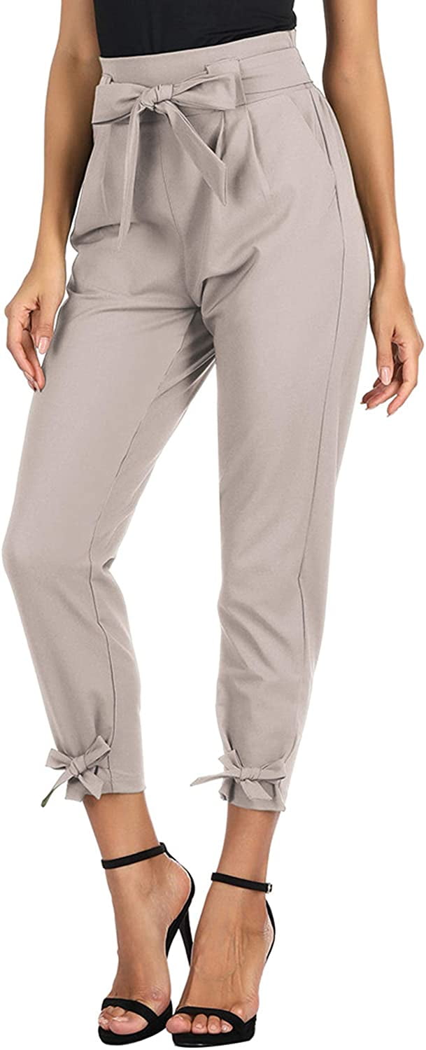 Womens Casual High Waist Pencil Pants 