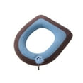 thumbnail image 2 of ZSBCMY Warm and Cushioned Toilet Seat Cover, Soft Polyester Toilet Seat Cushion, Breathable and Washable Toilet Seat Protector, Eco-Friendly Toilet Seat Accessory for Year-Round Comfort, 2 of 3