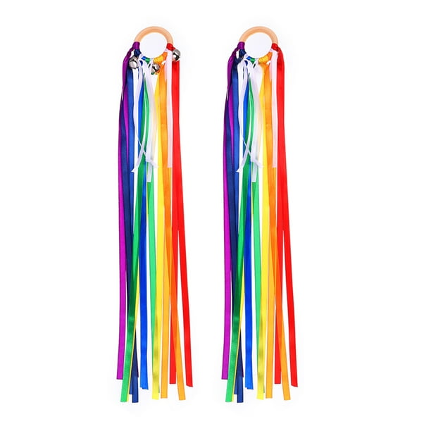 EeaseMX 2 juguetes para niños, serpentinas, cintas de arcoíris, juguetes educativos tempranos para niños (colores surtidos)