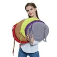 thumbnail image 1 of maskred 4 Pcs/ensemble Coussin de Chaise Rond Portable pour Extérieur et Intérieur Coussins de Chaise avec Attaches Coussin Rond Gris Clair, 1 of 6