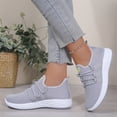 thumbnail image 4 of HTHLVMD Lightweight Mesh Sneakers, Comfortable Walking Shoes, Comfortable Tennis Running Shoes for Women Lightweight and Slip On Sneakers Casual Women's Walking Shoes, Gray 8.5, 4 of 5