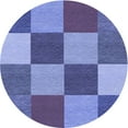 thumbnail image 1 of Ahgly Company Tapis Rond Lavable en Machine Intérieur Transitionnel Bleu Ciel, 8 Pieds Rond, 1 of 7