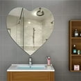 thumbnail image 3 of Autohesion Heart Shaped Mirror Living Room Bedroom Decorative Wall Mirrors Mirror Wall Self-Adhesive Mirror Acrylic Heart-Shaped, 3 of 6