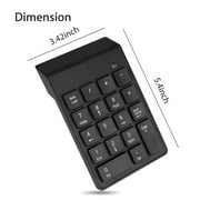 Wireless Number Pad, TSV Numeric Keypad Numpad, 18 Keys Financial Accounting Number Keyboard Extension for Data Entry in Excel for Laptop, PC, Desktop, Surface Pro, Notebook