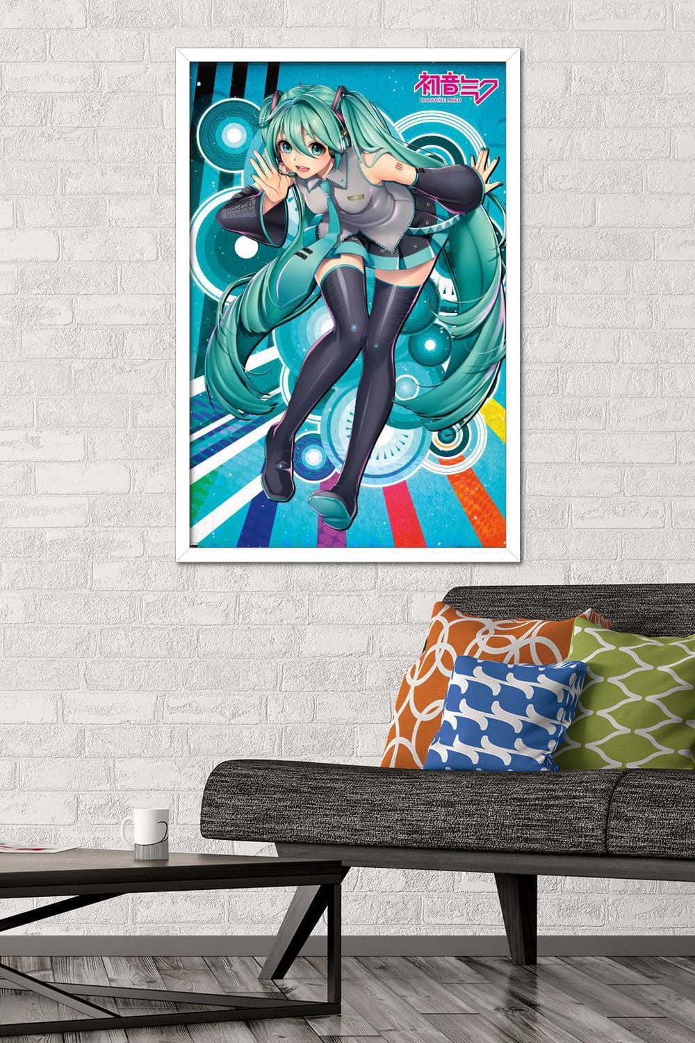 Hatsune Miku - Whisper Wall Poster with Magnetic Frame, 22.375" x 34"