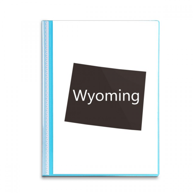 Wyoming Estados Unidos Carpeta combinada de protección de páginas
