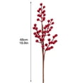 thumbnail image 2 of Berry Branch Pole Handmade Flowers Scrapbooking Decorations Good Quality Plastic Emulation Artificial Holly Fruit, 2 of 2