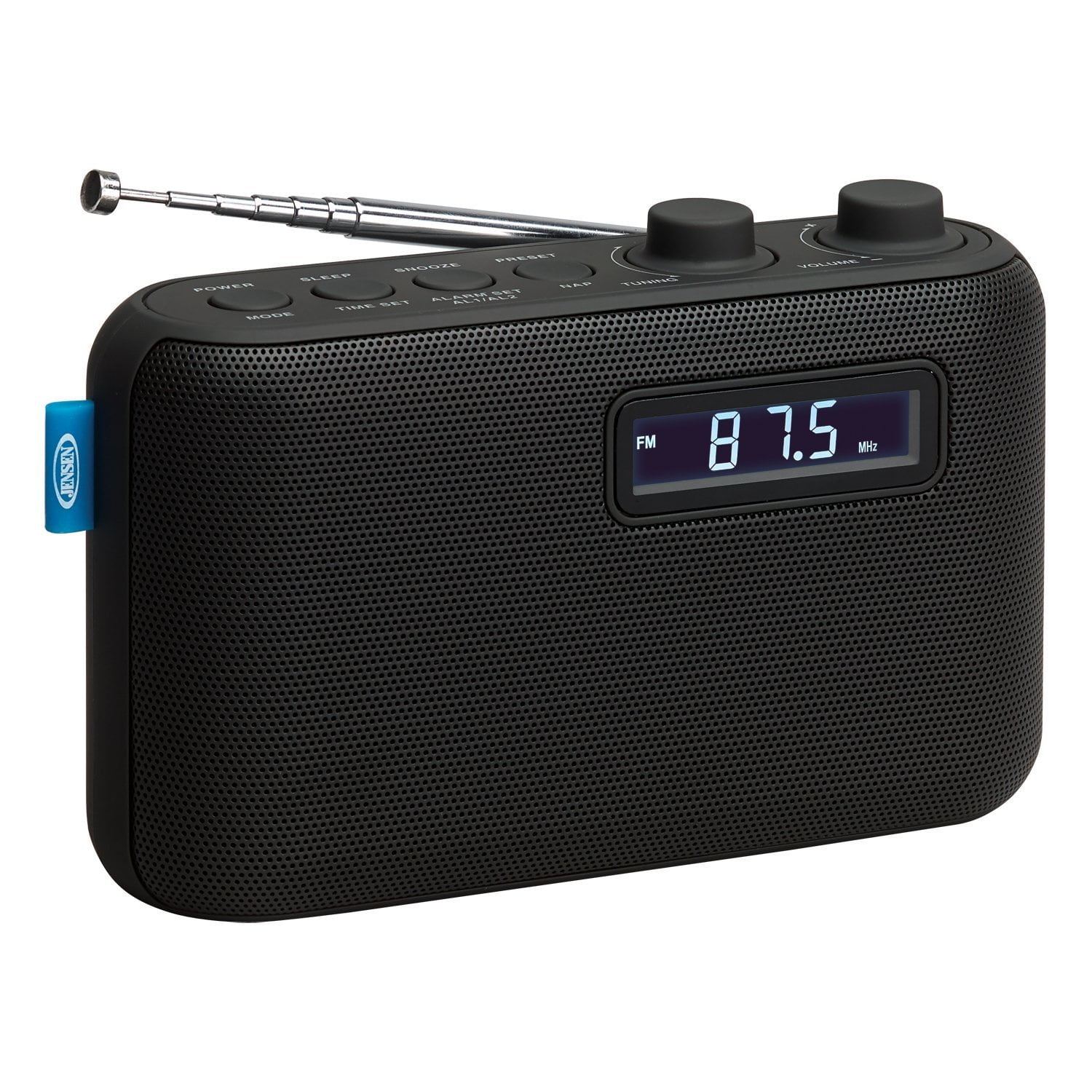Portable Radio, Black Home Alarm Clock Bluetooth Digital Shower Radio
