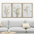 thumbnail image 2 of IDEA4WALL Framed Canvas Print Wall Art Set of 3 Wildflower Floral Botanical Prints, Modern Farmhouse Flowers Wall Decor, Large Wall Art, Minimalist Artwork for Home Decor - Natural 16"x24"x3, 2 of 5