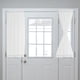 thumbnail image 1 of Cortinas Opacas para Puertas Uxcell Cortina de Ventana Lateral Francesa con Bolsillo para Barra de Cortina Hilo Blanco 25" x 40" 1 Panel, 1 of 7
