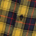 thumbnail image 3 of ZCFZJW Plaid Flannel Shirt for Men Long Sleeve Men's Casual Button-Down Shirt Soft Cotton Plaid Jackets Regular Fit with Pockets Yellow XL, 3 of 6