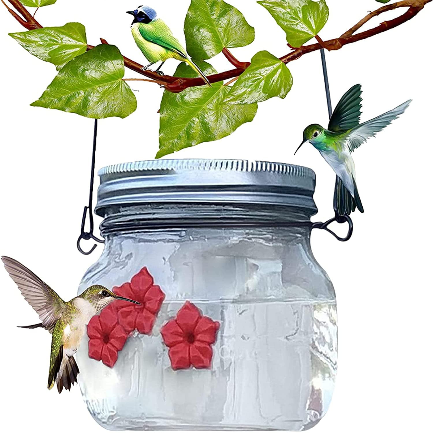 Hanging Garden Outdoor Patio Clear Bird Gift Hummingbird Feeder 1 Pack 