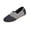 Black, variant on HTHLVMD Slip On Loafers, Striped Canvas Shoes, Casual Flat Walking Shoes, Women's Daily Footwear, Women's Striped Canvas Slip On Loafers Casual Comfortable Flat Walking Shoes, Black 6