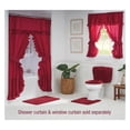 thumbnail image 2 of Stoneberry Home Plush 5-Piece Bath Rug Set, Burgundy, 2 of 2