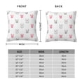 thumbnail image 2 of Pofeuu Girl Rabbit Print Double-sided plush pillowcase Square Throw Pillow Covers Pillows Cover for Living Room Bedroom Sofa Couch Cushion Cover（No pillow core）-18"x18", 2 of 7