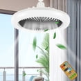 thumbnail image 3 of POINTERTECK Ceiling Fan Light Diffuser with Remote Control Silent Enclosed Ceiling Fan with Light 3 Mode Low Profile Fan Light Dimmable Ceiling Fan LED Light Multifunctional for Living Ro, 3 of 11