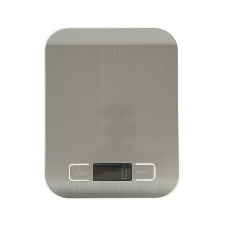 

Kitchen Scale Accurate Weighing Arc Edge Design Electronic Scale Food Weight Gram Scale Stainless Steel Portable For Home Kitchen