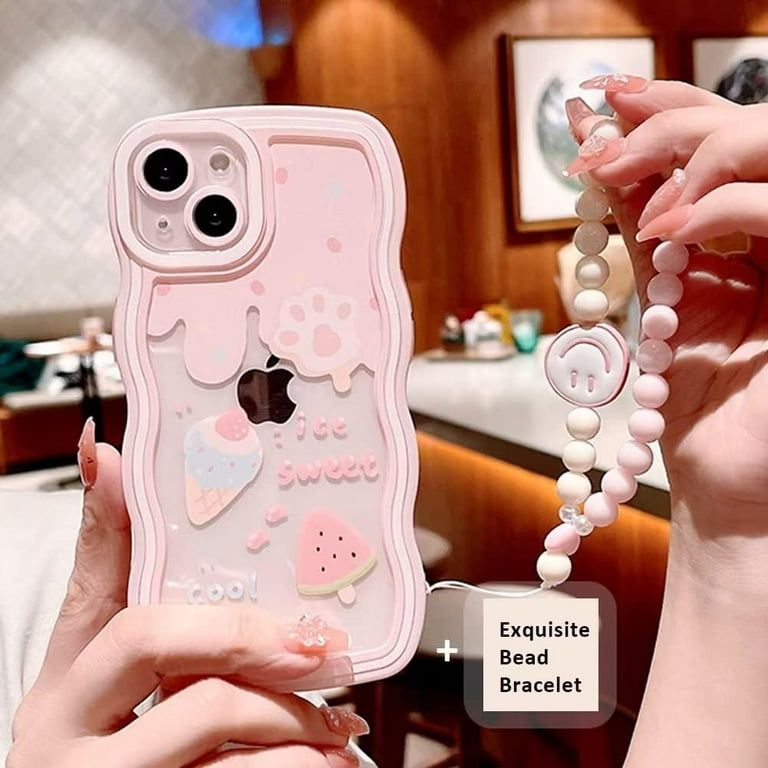 e-bay-　エトープ×サーモンピンク　iPhone11pro 3D Pink Strawberry Soft Phone Case For iPhone 7/8 Plus XS XR