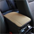 thumbnail image 1 of LAICAIW Leather Car Center Console Armrest Pad, PU Waterproof Auto Seat Box Cover Protector, Hand Rest Cushion Protection Pad, Vehicles Interior Accessories Universal for Car,SUV (Beige), 1 of 6