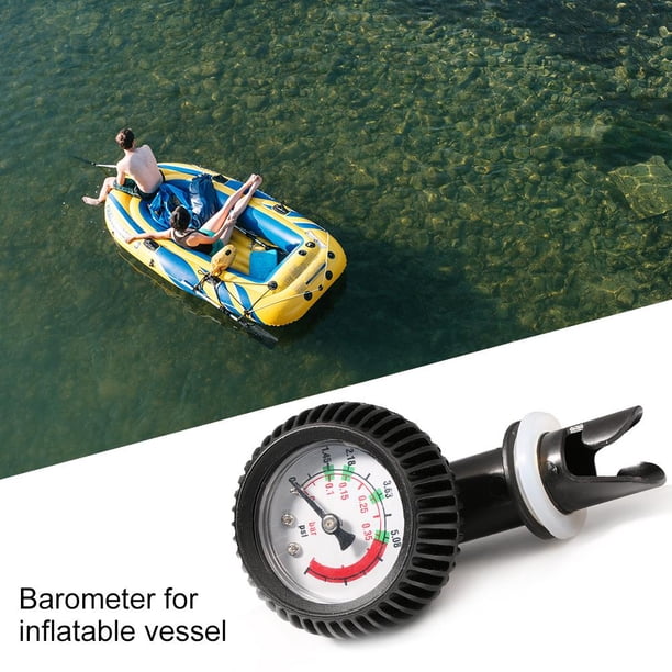 Indicador De Presión De Aire Conector de termómetro de indicador de presión de aire de bote inflable para Kayak Raft Surf