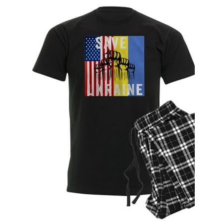 

CafePress - Save Ukraine Stop War Pajamas - Men s Dark Pajamas