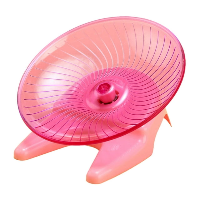 Rueda de ejercicio para hámster, patinete silencioso, rueda para correr, entrenamientos deportivos, juguete de actividad, disco giratorio, bicicleta d Rosado rojo