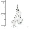 thumbnail image 4 of 14k White Gold Medium Script Letter A Initial Charm Pendant, 4 of 4