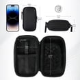 thumbnail image 4 of MP3 MP4 Player Carrying Case for 4 Inch Music Player, Shockproof with Carabiner, Black, 4 of 4