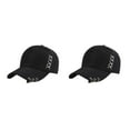 thumbnail image 1 of Thinsony Breathable Fabric Sweat-absorbing Cap With Rings For Comfortable Fit All Day Ring Baseball Cap Hat Wide Application Black 2Set, 1 of 6