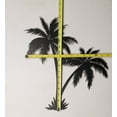 thumbnail image 4 of Twin Palm Trees 16" Tall Wrought Iron Wall Art Home Decor Tropical Beach Metal Plaque Hand Made, 4 of 6