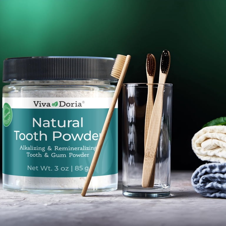 Viva Doria Natural Tooth Powder, Remineralizing Teeth Whitening
