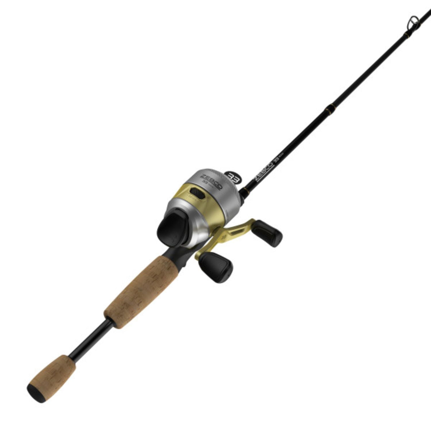 Durable Fiberglass Rod with ComfortGrip Handle All-Metal Gears Zebco Roam Spinning Reel and 2-Piece Fishing Rod Combo Instant Anti-Reverse Fishing Reel