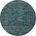 thumbnail image 1 of Ahgly Company Indoor Round Abstract Light Blue Modern Area Rugs, 5' Round, 1 of 4