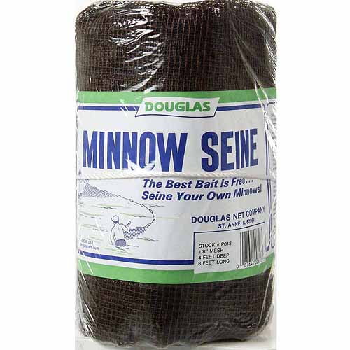 Sandeel//Minnow Seine Net size choice 60 to 120 FT x 8FT/' Fishing Bait 1//4/",5//8/"