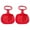 Red, variant on Yirtree 2-Pack Large Portable Skiing Board Plastic for Kids and Adults Winter Skiing, Durable Snow Sled Board with Big Handle for Outdoor Grass Sand Downhill Sledding