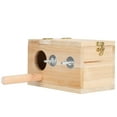 thumbnail image 2 of Prevent Birds from Escaping from Above Bird Breeding Box, Natural Fir Material Not Easy to Damage Wood Breeding Box, Gardens for Home Small Pets Birds, 2 of 7
