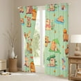 thumbnail image 3 of Feelyou Cartoon Capibara Teens Black Out Curtains, Lotus Flower Floral Curtains Pack of 2 (42x63 Each), Kawaii Orange Watermelon Bedroom Curtains, Curtains and Drapes Home Decor, 3 of 6