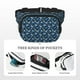 thumbnail image 5 of Fotbe Sea Turtle Cangurera Cuadrada con Estampado de Doble Capa, Bolsa de Cintura Ajustable Mini para Hombres y Mujeres, 5 of 9