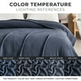thumbnail image 5 of Great Bay Home 100% Cotton Soft All-Season Waffle Weave Knit Blanket  (Twin, Ocean Blue), 5 of 5